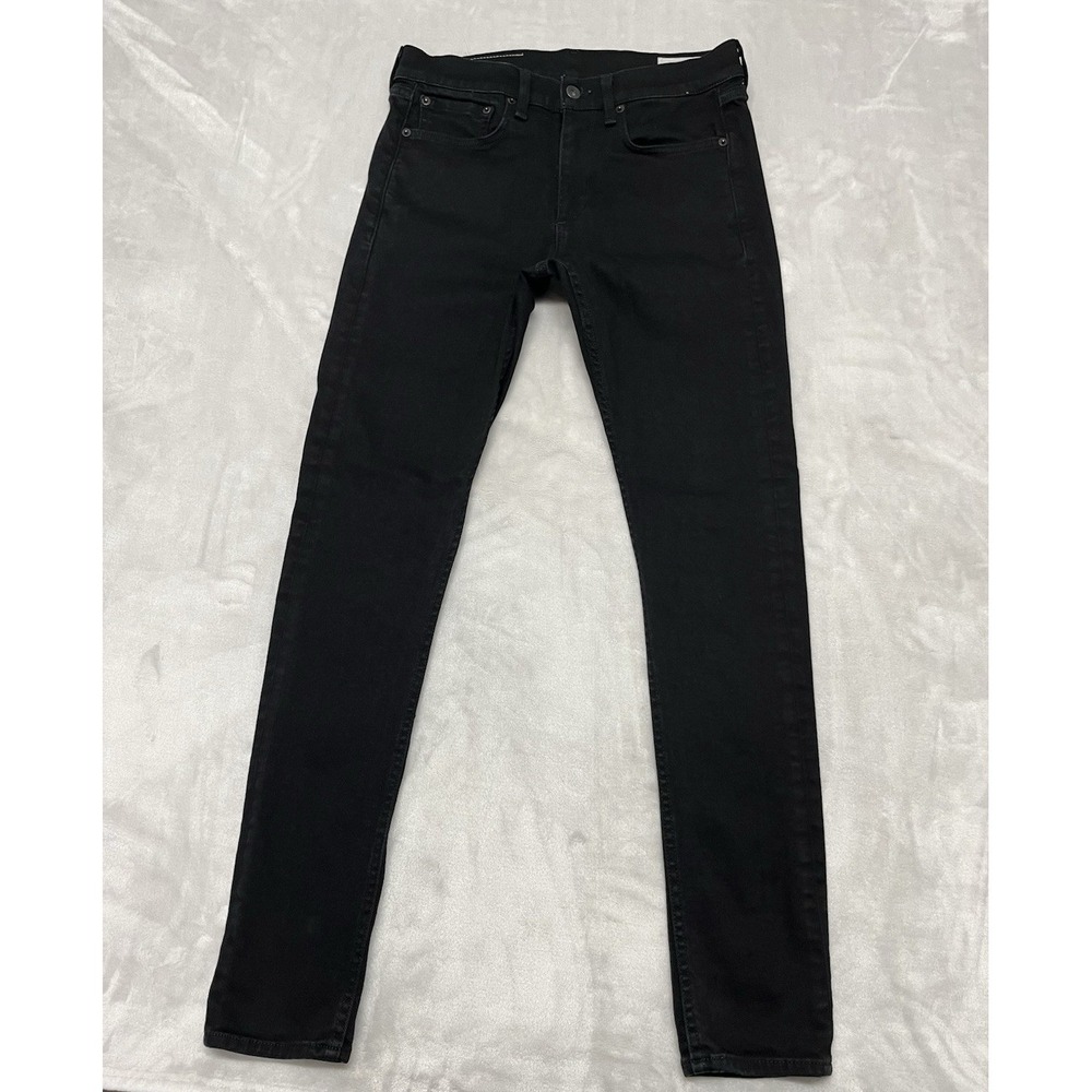 Rag & Bone Jeans Men Black 30x32 Fit 1 Skinny Stretch Slim Fit Preppy Casual